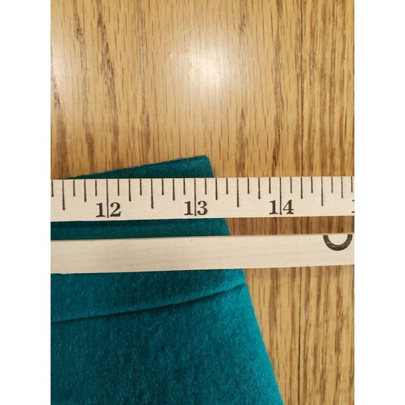 J.Crew Womens 00 Dark Teal Green Wool Blend Skirt EUC Career Preppy Academia - Picture 7 of 7